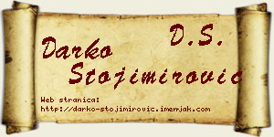 Darko Stojimirović vizit kartica